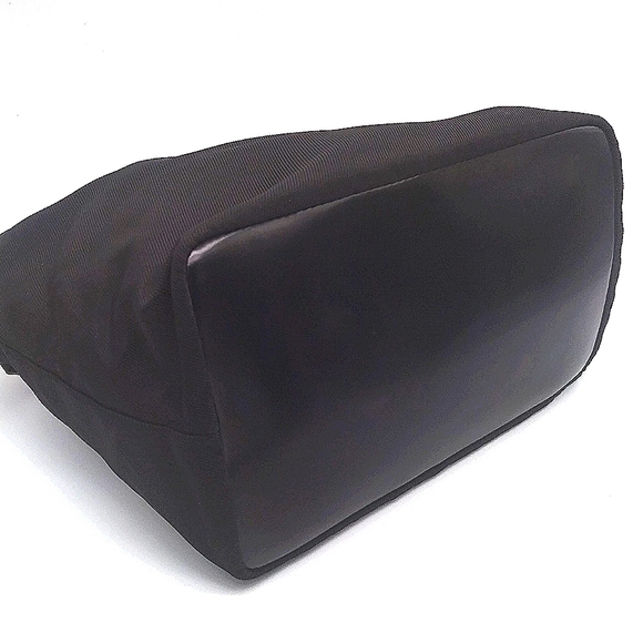 Vintage GUCCI Bamboo Shoulder Bag Canvas & Enamel Leather Authentic T18495 - Picture 3 of 11